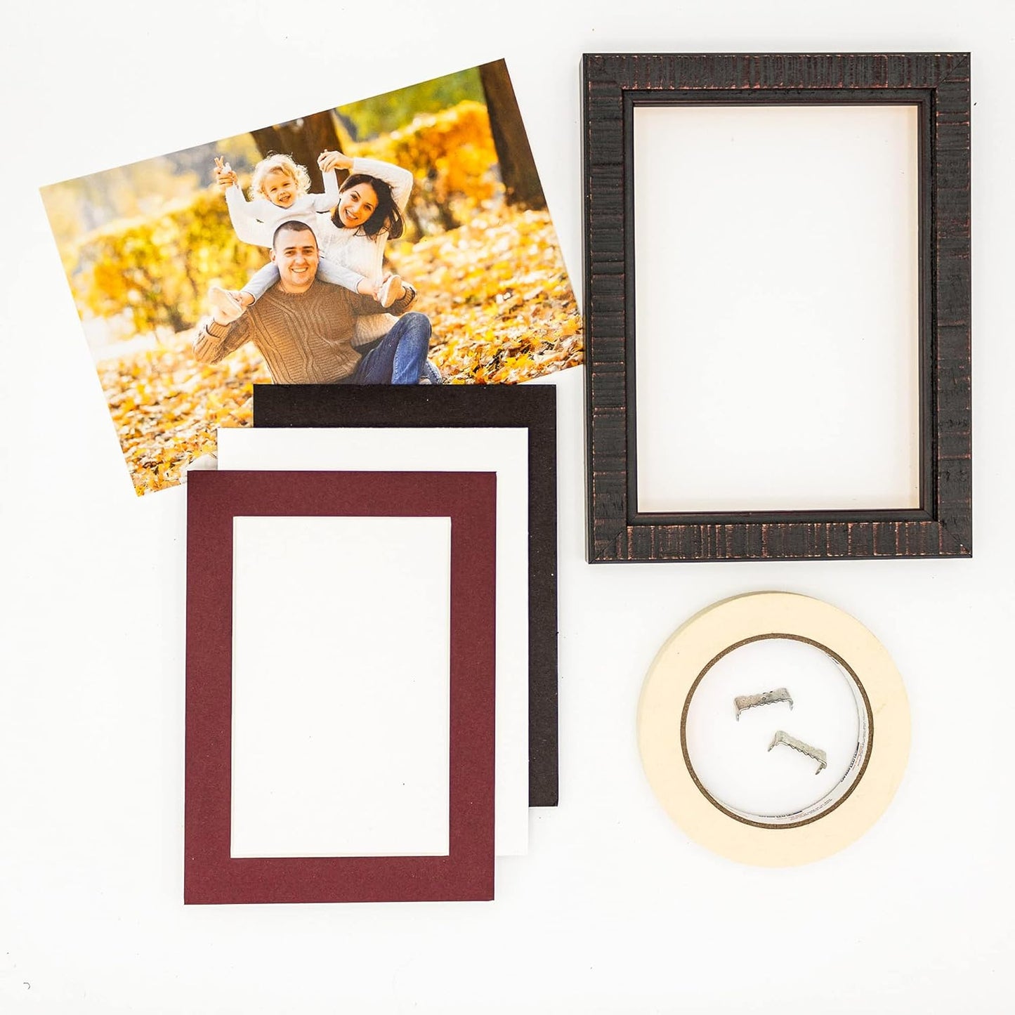 6x8 Mat for 8x10 Frame - Precut Mat Board Acid-Free Show Kit with Backing Board, and Clear Bags Maroon 6x8 Photo Matte Made to Fit a 8x10 Picture Frame Matboard for Framing, Pack of 25 Mats