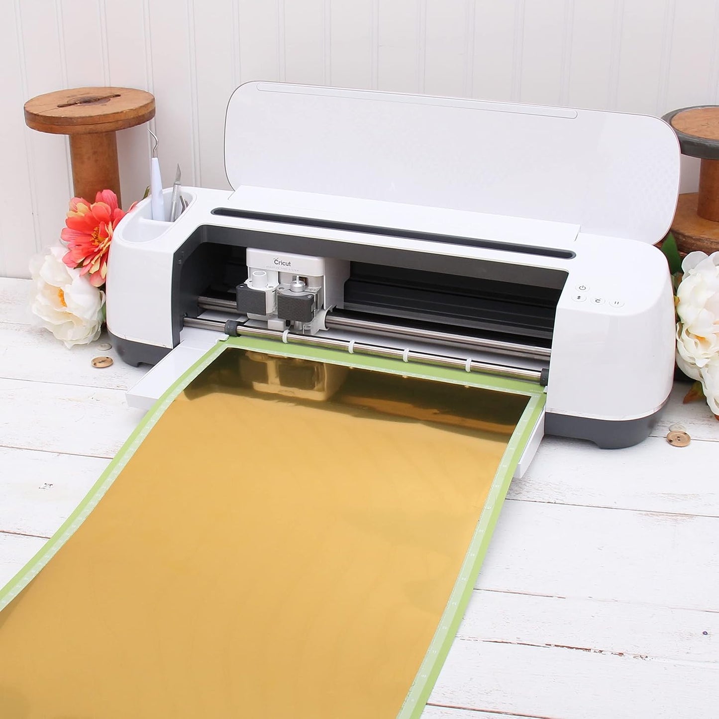 3 Yard x 20" Wide Metallic Foil Snake Pattern Heat Transfer Vinyl Film | Compatible with Venture Explore and Maker, Silhouette Cameo, & Large Format Cutters