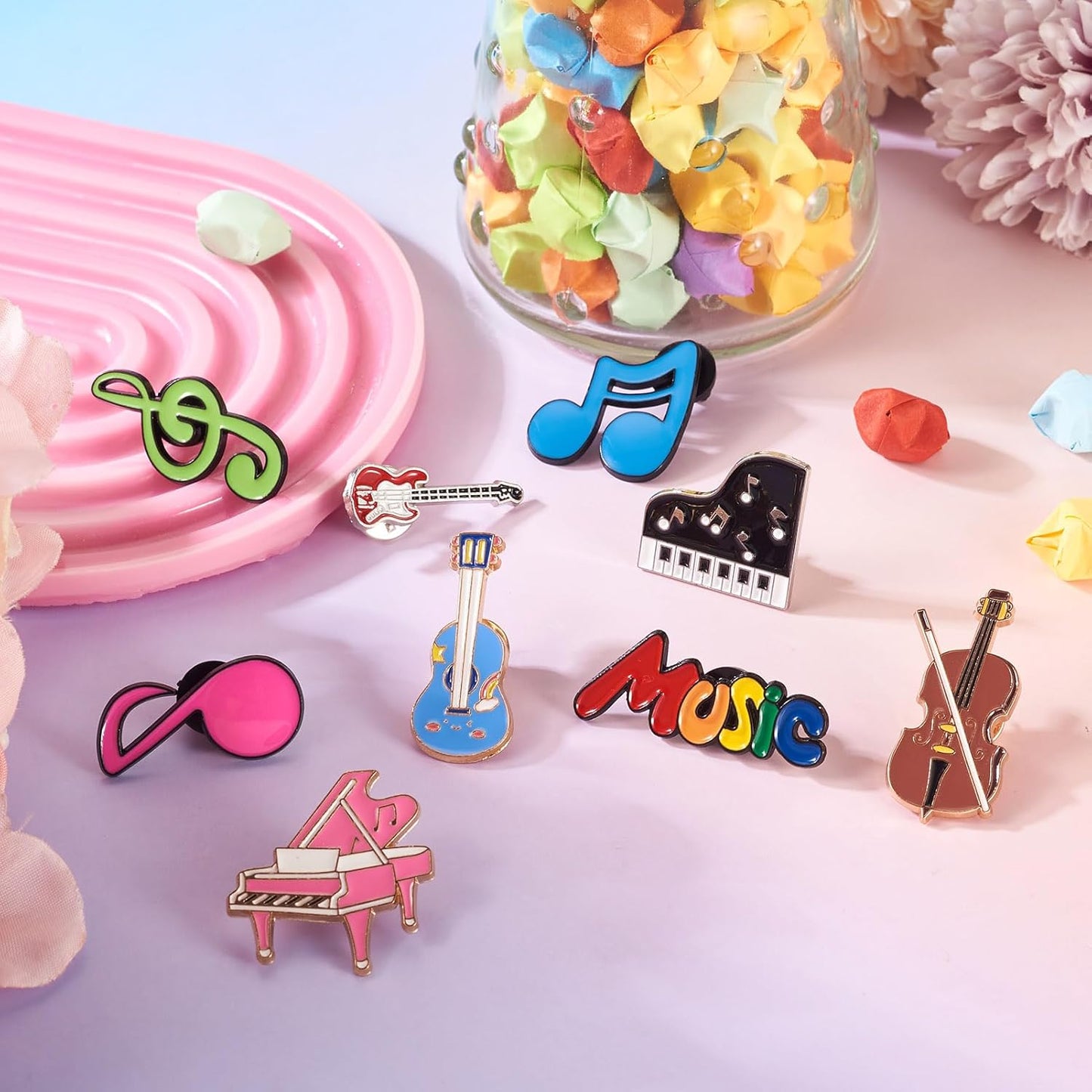 Mixed Enamel Pins for Backpacks, Beadthoven Cute Enamel Brooch Pins Set, Funny Backpack Pins, Aesthetic Lapel Badge Pins Bulk for DIY Clothes Accessories Holiday Gifts