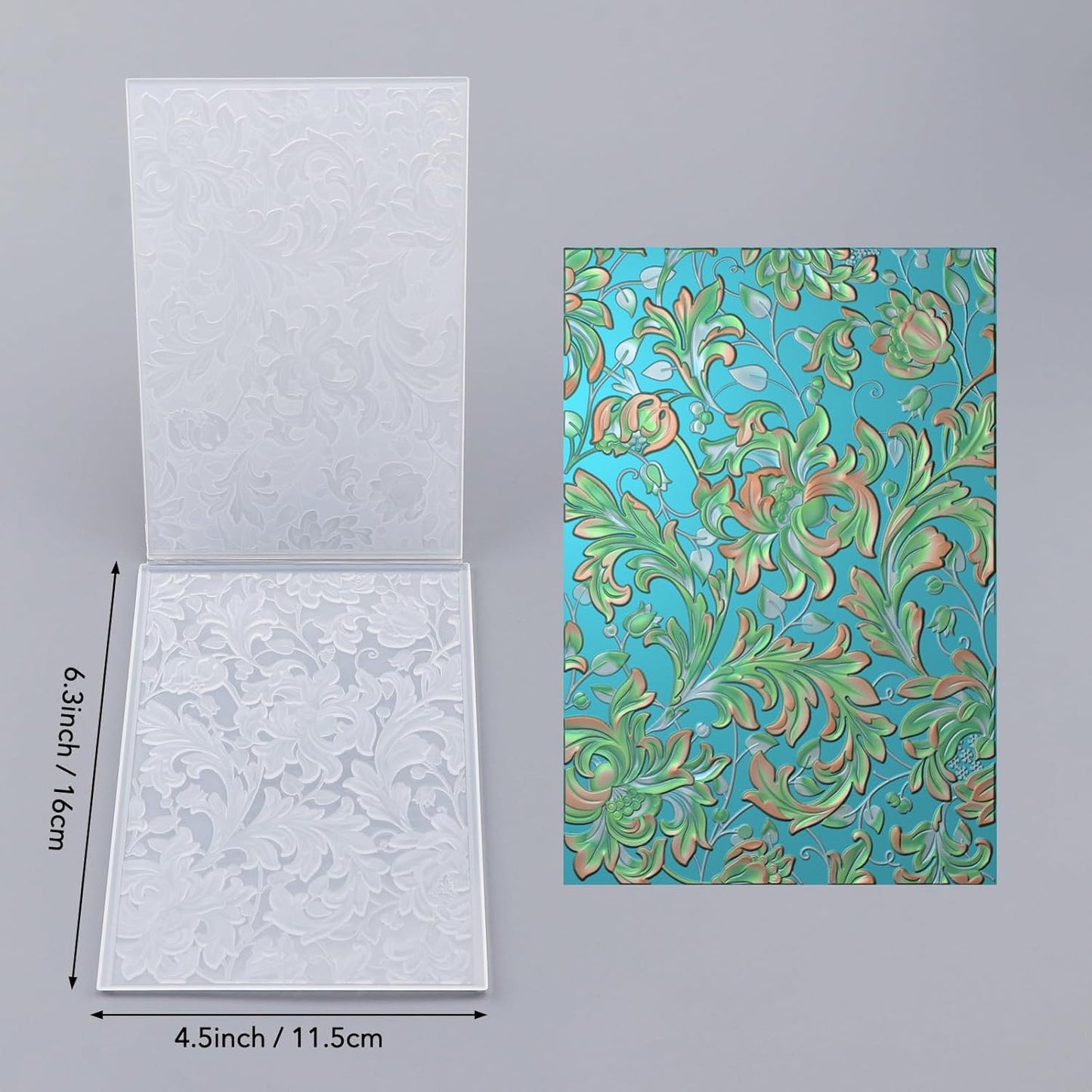 BAOFALI 3D Flowers Theme Plastic Embossing Folders Phoenix for DIY Scrapbooking Photo Album Card Paper Craft Decoration for Card Making,Embossing Template Paper Card Embossing Stencil