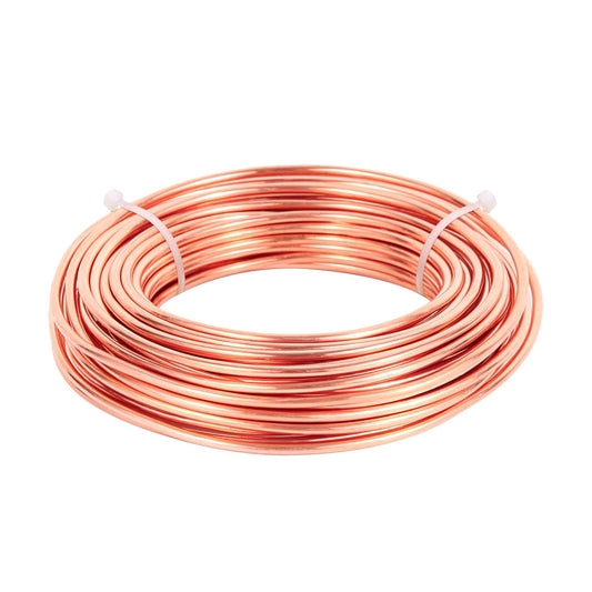 12 Gauge/2.0 mm 16.5 Feet 5 oz 99.9% Dead Soft Copper Wire for Electroculture Gardening, Jewelry Making, Beading, Science Projects, DIY Artwork, Pure Bare Copper Wire