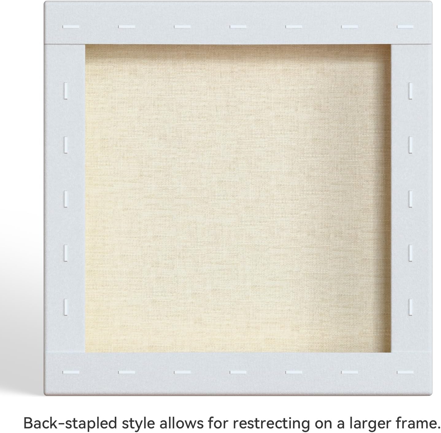 PHOENIX 12x12 Inch 2 Pack Gallery Canvas - 1.5 in Thick Square Canvases for Painting - Deep Edge 100% Cotton 11 Oz. Gesso Primed White Blank Professional Canvas Oil & Acrylic Paints
