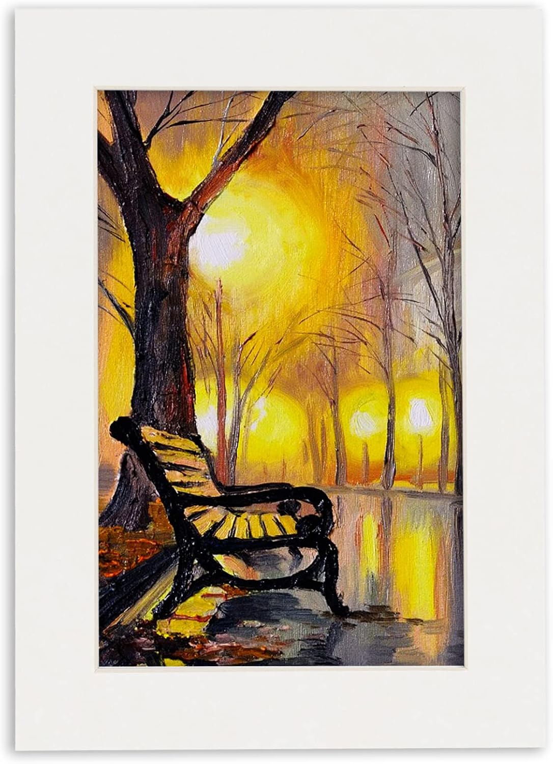 Poster Palooza 8.5x11 Mat Bevel Cut for 7x9 Photos - Acid Free Textured White Precut Matboard - For Pictures, Photos, Framing - 4-ply Thickness