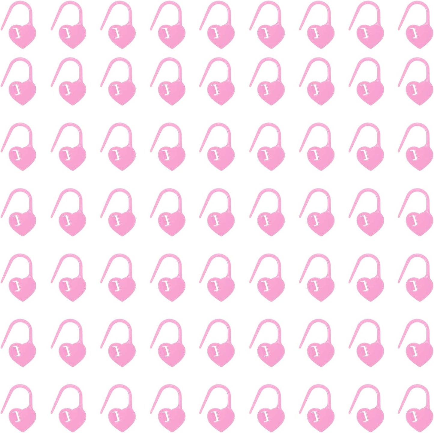 uxcell 400pcs Stitch Markers for Crocheting, Heart Shaped Crochet Marker Needle Clip Counter for Knitting Clothing Tag DIY Craft,Light Purple