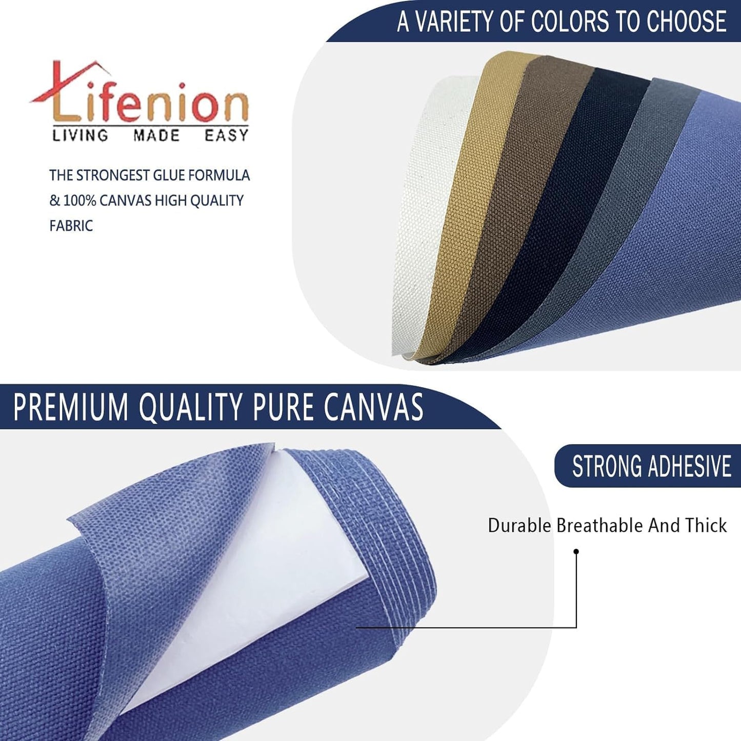 Canvas Repair Patch, 17X158 Inch Strong Sticky Fabric Repair Tape, Self-Adhesive Fabric Patch for Sofas, Tote Bags, Clothing, Car Seats, Furniture (Beige, 17X158 Inch)