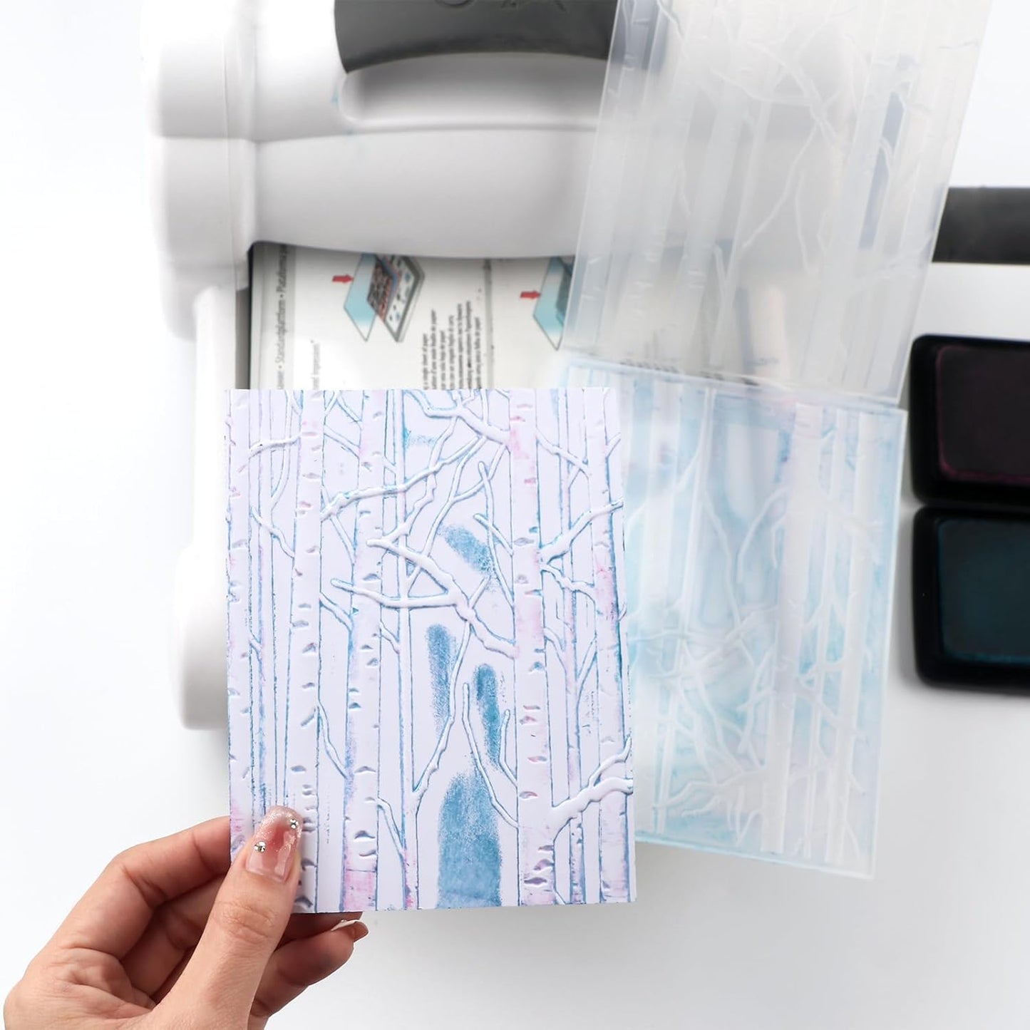 BAOFALI 3D Embossing Folder for Card Making Tree Trunk Pattern Plastic Embossing Folders for DIY Scrapbooking Photo Album Card Paper Craft Decoration Embossing Template Paper Card Embossing Stencil