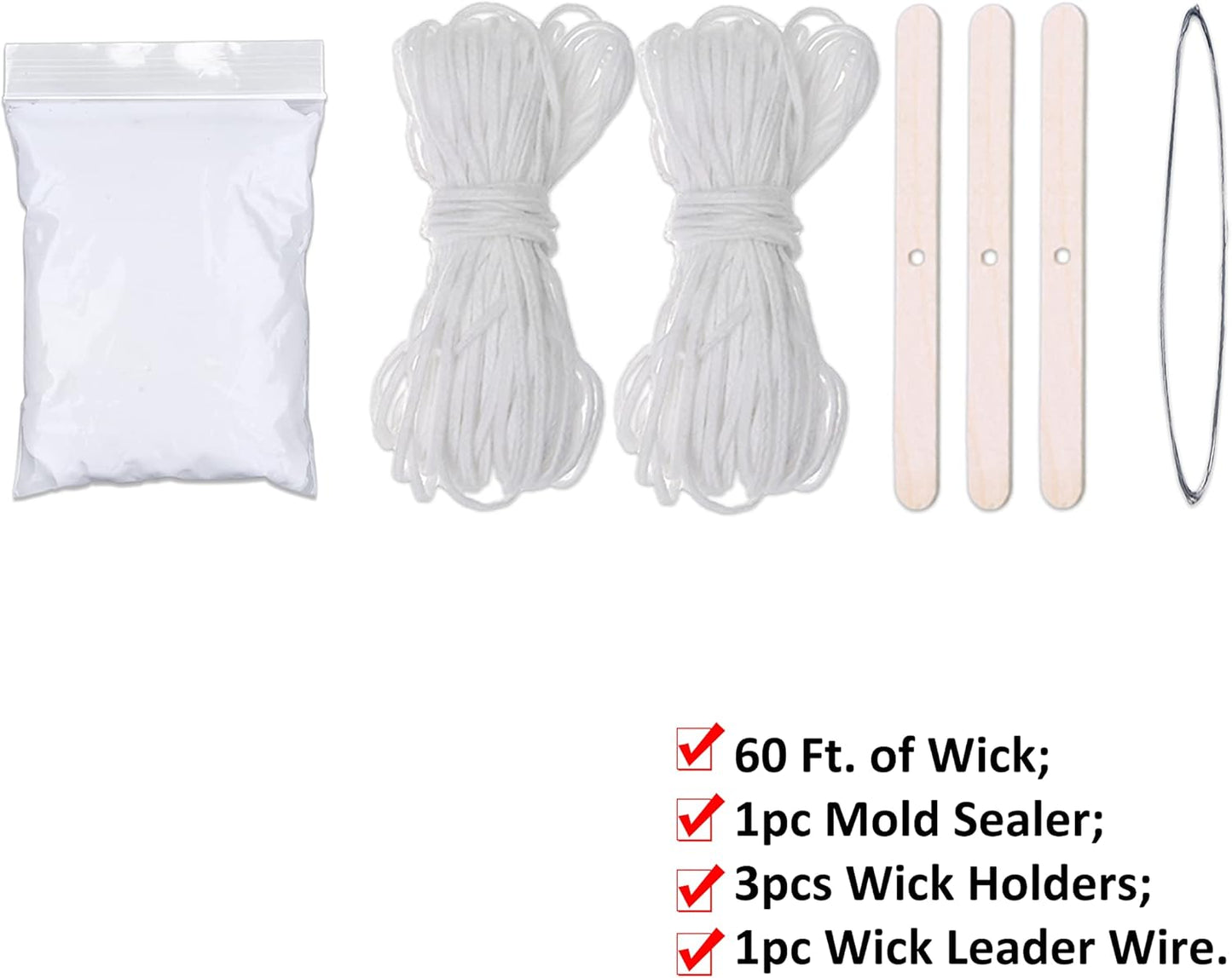 MILIVIXAY 3PCS Pillar Candle Molds - Plastic Cylinder Candle Mold Set for Candle Making-Candle Making Molds with Candle Wicks Kit.