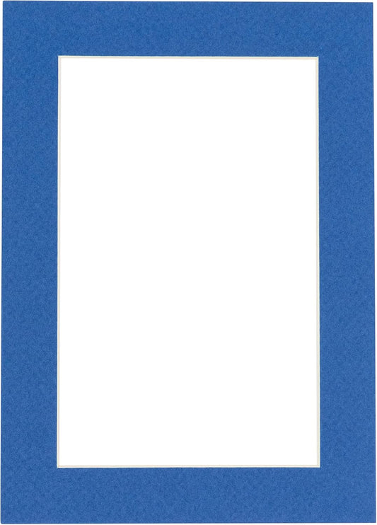 Poster Palooza 11x14 Mat for 8.5x11 Photo - Precut Royal Blue Picture Matboard for Frames Measuring 11 x 14 Inches - Bevel Cut Matte to Display Art Measuring 8.5 x 11 Inches - Acid Free ONE MAT