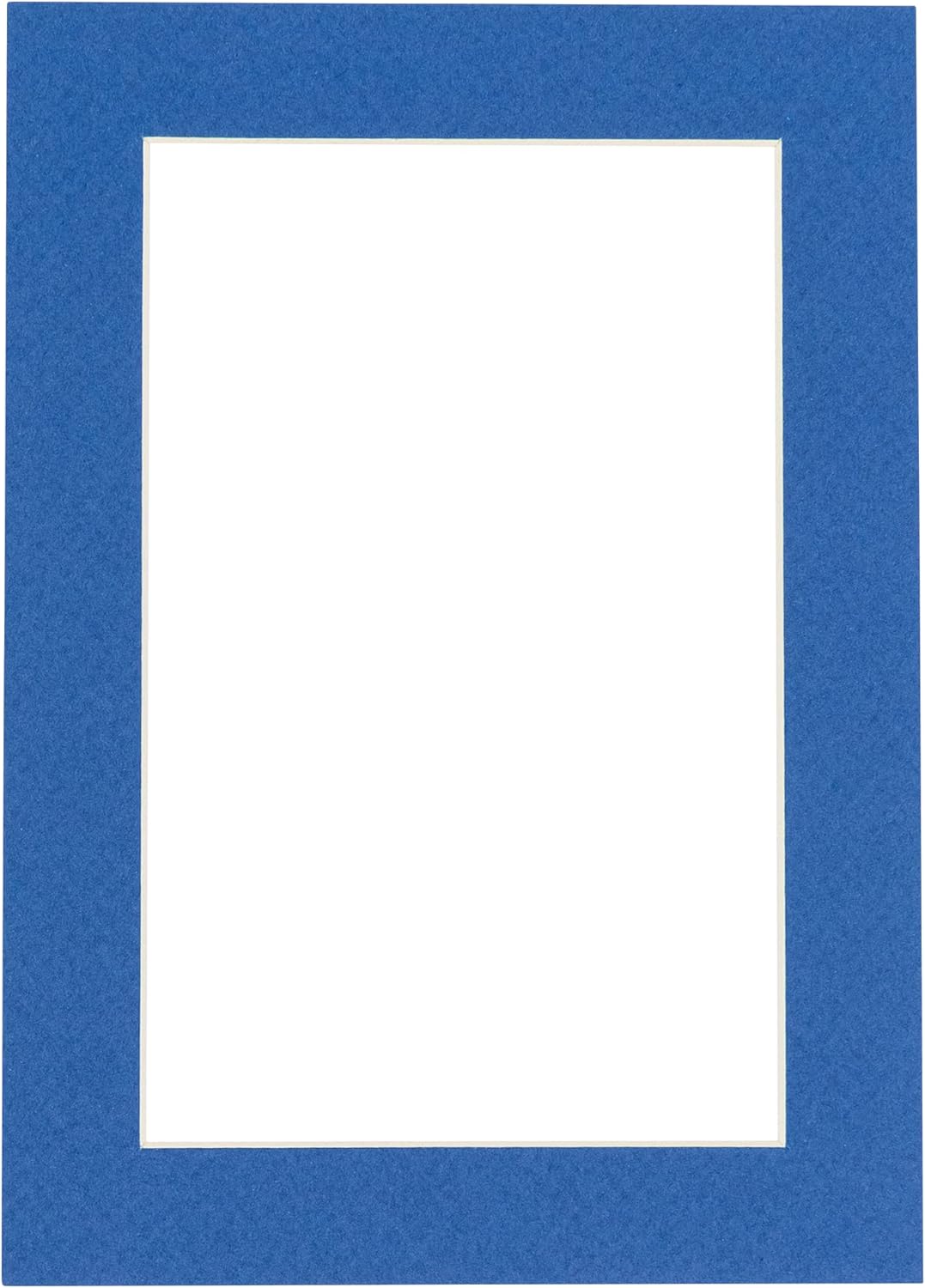 8x10 Mat Bevel Cut for 5.5x8.5 Photos - Acid Free Royal Blue Precut Matboard - For Pictures, Photos, Framing - 4-ply Thickness