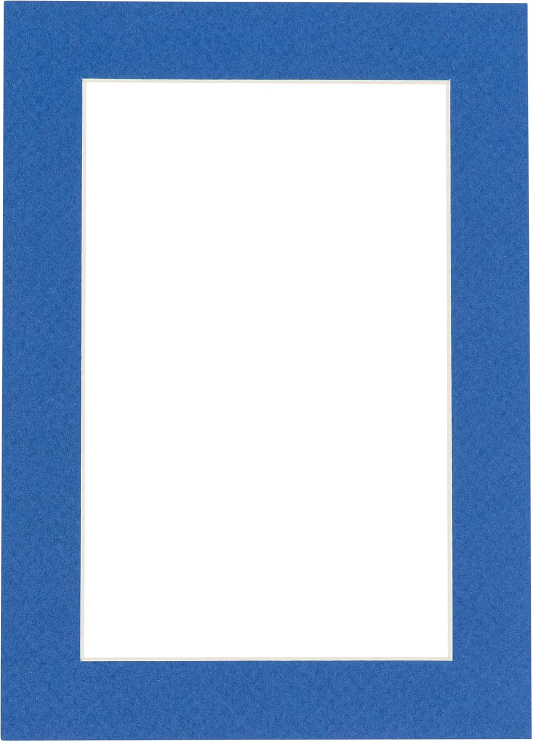 5x7 Mat for 8.5x11 Frame - Precut Mat Board Acid-Free Show Kit with Backing Board, and Clear Bags Royal Blue 5x7 Photo Matte Made to Fit a 8.5x11 Picture Frame Matboard for Framing, Pack of 1 Mat