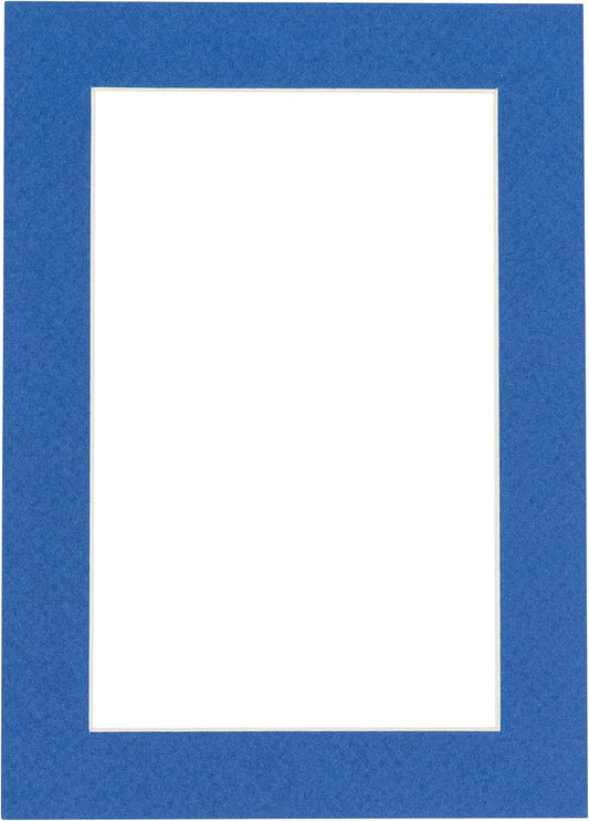 5x7 Mat for 8.5x11 Frame - Precut Mat Board Acid-Free Royal Blue 5x7 Photo Matte Made to Fit a 8.5x11 Picture Frame, Premium Matboard for Family Photos, Show Kits, Art, Picture Framing, Pack of 1 Mat