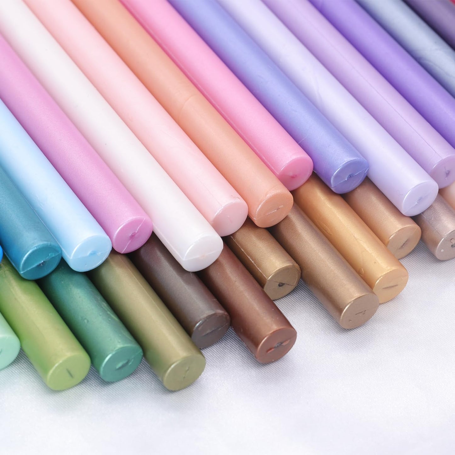 Light Blue Wax Seal Sticks, 30pcs Sealing Wax Sticks, HOSEALING Glue Gun Wax Seal Sticks for Wax Seal Stamp, Premium Sealing Wax for Wedding Invitations, Letter, Envelope (Mini Size)