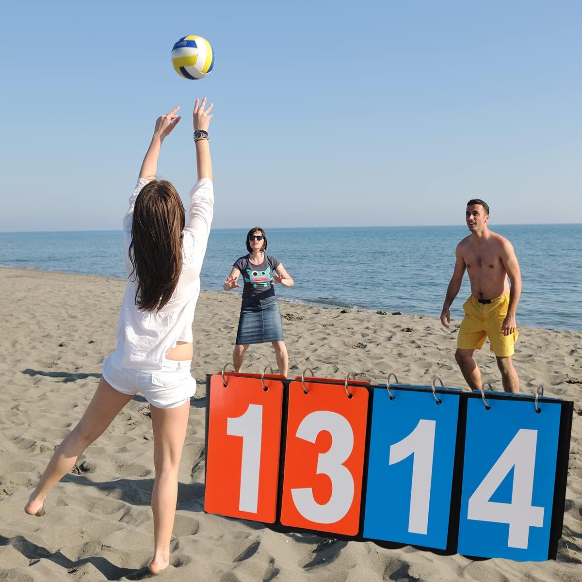Portable Table Top Scoreboard Flipper, Multi Sports Score Flip Scoreboard Score Keeper