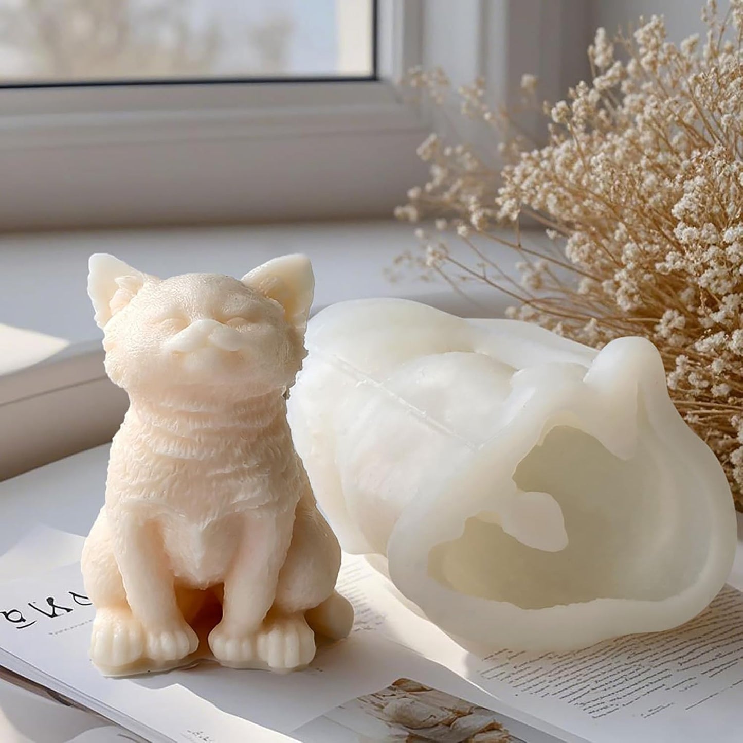 Candle Making Molds Resin Mold - Resin Casting Silicone Molds for Home Decor & Candle Making Wave Spiral Mold