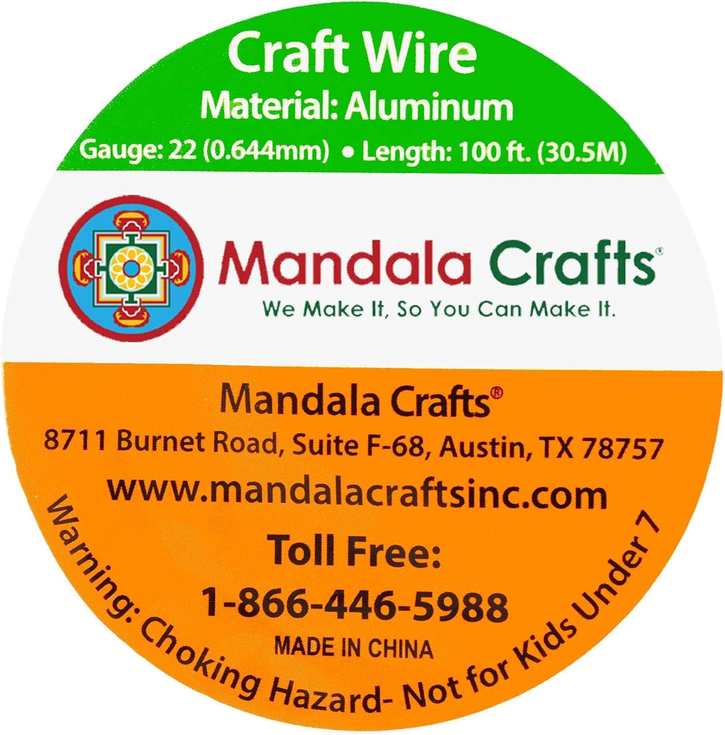 Mandala Crafts 22 Gauge Anodized Aluminum Craft Wire for Jewelry Making - 100 FT Colored Flexible Magenta Wire - Bendable for Bonsai Armature Crafting Sculpting