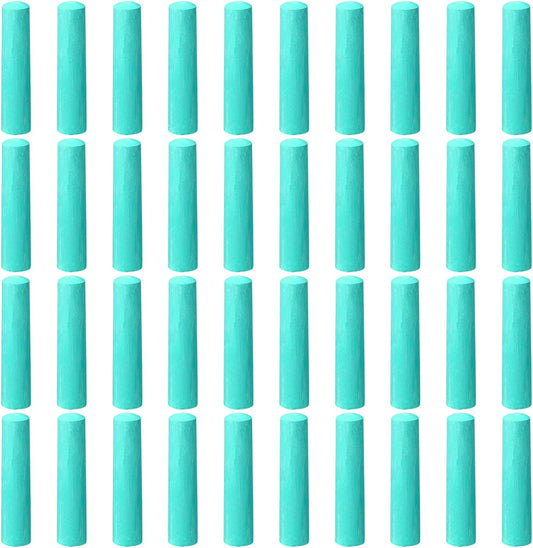 40 Pcs Sidewalk Chalks for Kids Non Toxic Jumbo Chalk for Party Gift Outdoor Art Classroom Play Painting (Green)