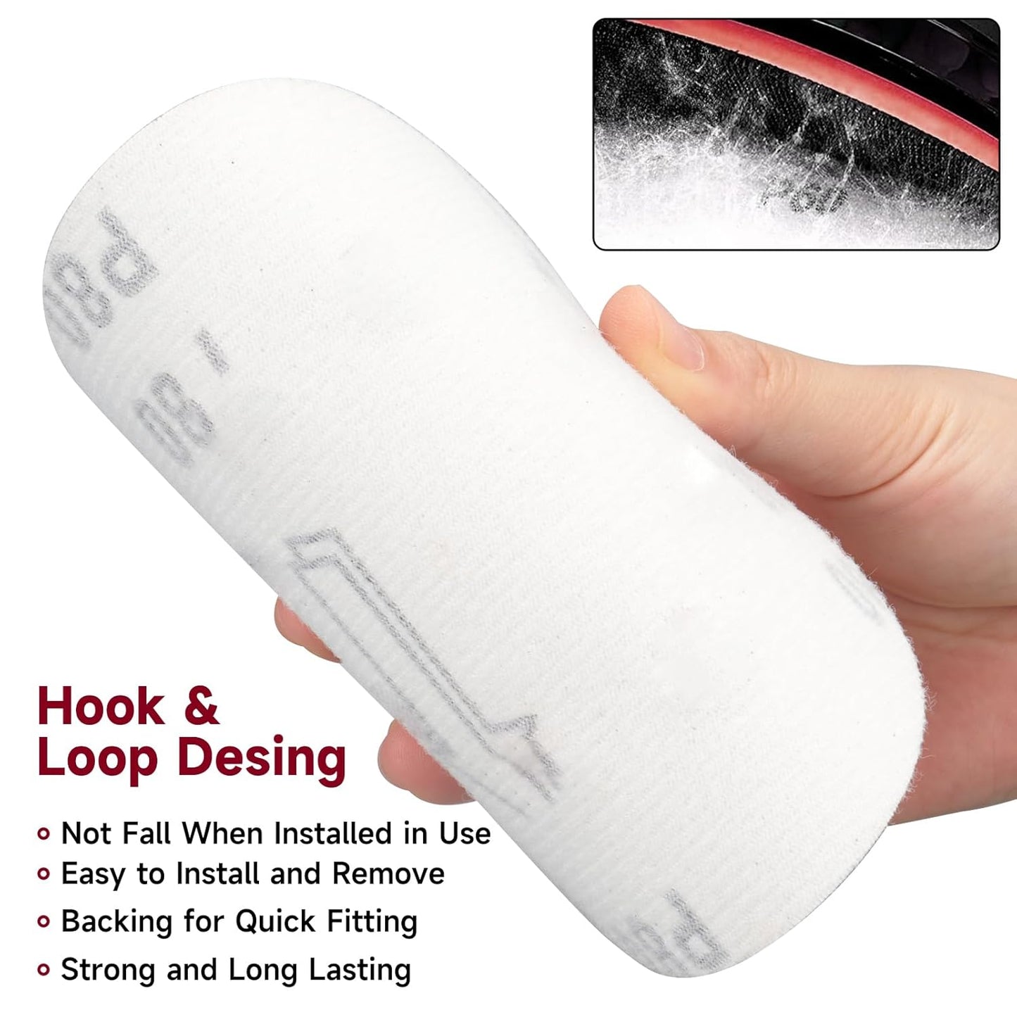 5 Inch 100 PCS Sanding Disc 400 Grit,Hook and Loop Sanding Discs for Random Orbital Sander