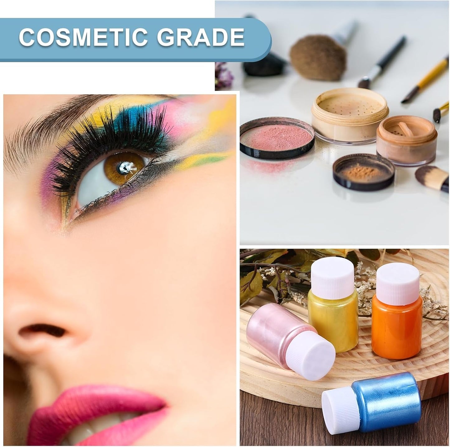 uxcell 10g/0.35oz Cosmetic Grade Mica Powder, 600 Mesh Mica Powder Natural Resin Epoxy Pigment Powders for Casting Resin, Candle Dye, DIY Nail Polish and Lip Gloss, Bronze