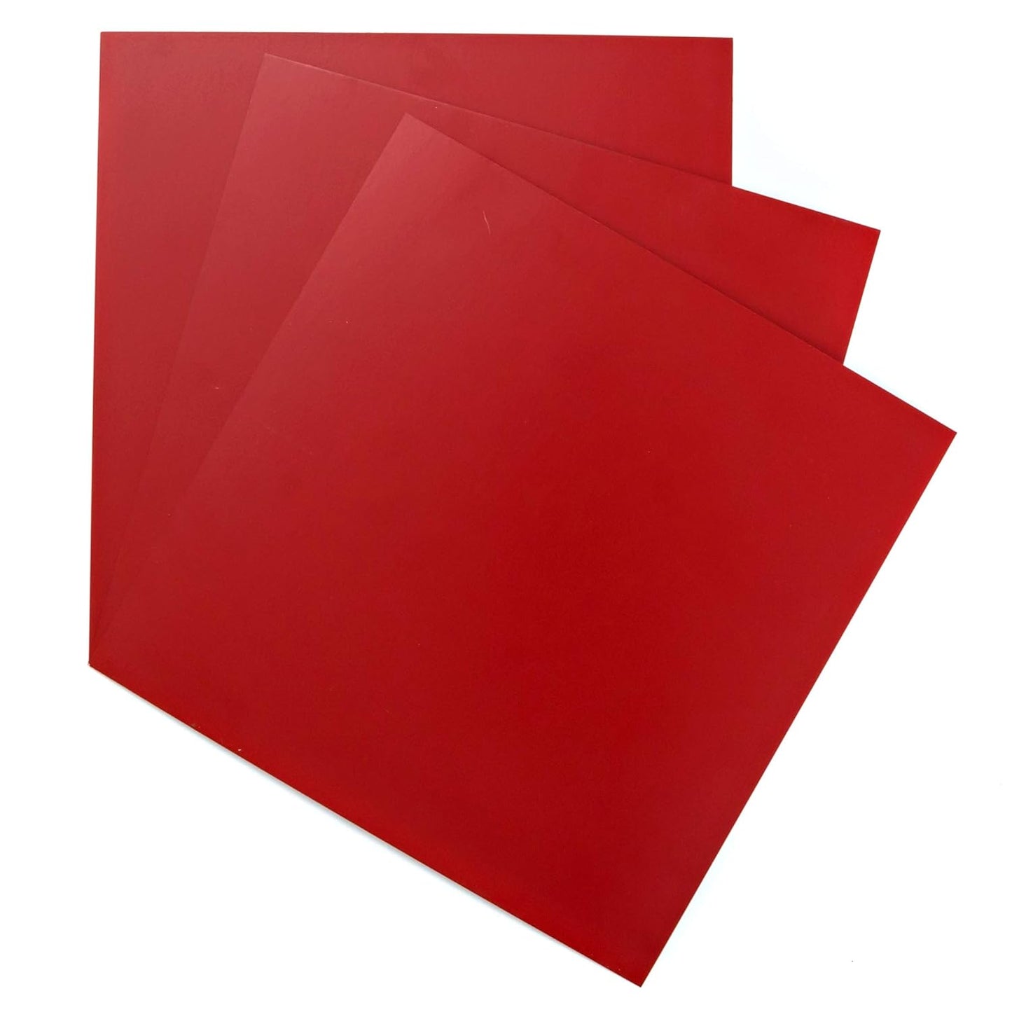 EAGLE 1: 12" x 12" 26 Gauge Sheet Metal Squares (3 Pack Per Order, Multiple Colors) Great for Arts, Crafts, DIY Home or Work Projects (12" X 12", Bright Red)