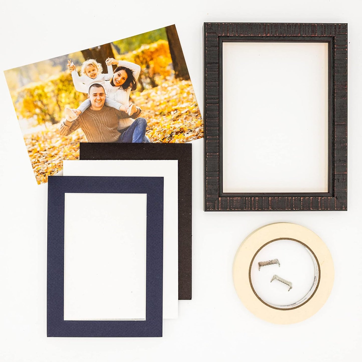 11x14 Mat for 8.5x11 Photo - Precut Navy Picture Matboard for Frames 11 x 14 Inches - Bevel Cut Matte to Display Art 8.5 x 11 Inches - Acid Free Pack of 10 MATS with Backing Boards & Clear Bags
