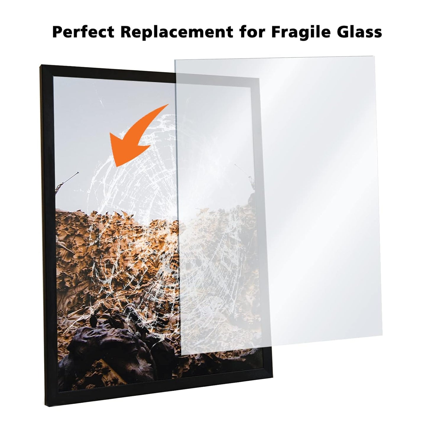 Egofine Plexiglass Sheets Acrylic Sheets 12 Pack of 12x16’’ 0.04 Thick Clear Plastic Cast Transparent Plexi Glass for Crafting Projects, Replacement Picture Frame Glass, DIY Display, Easy to Cut