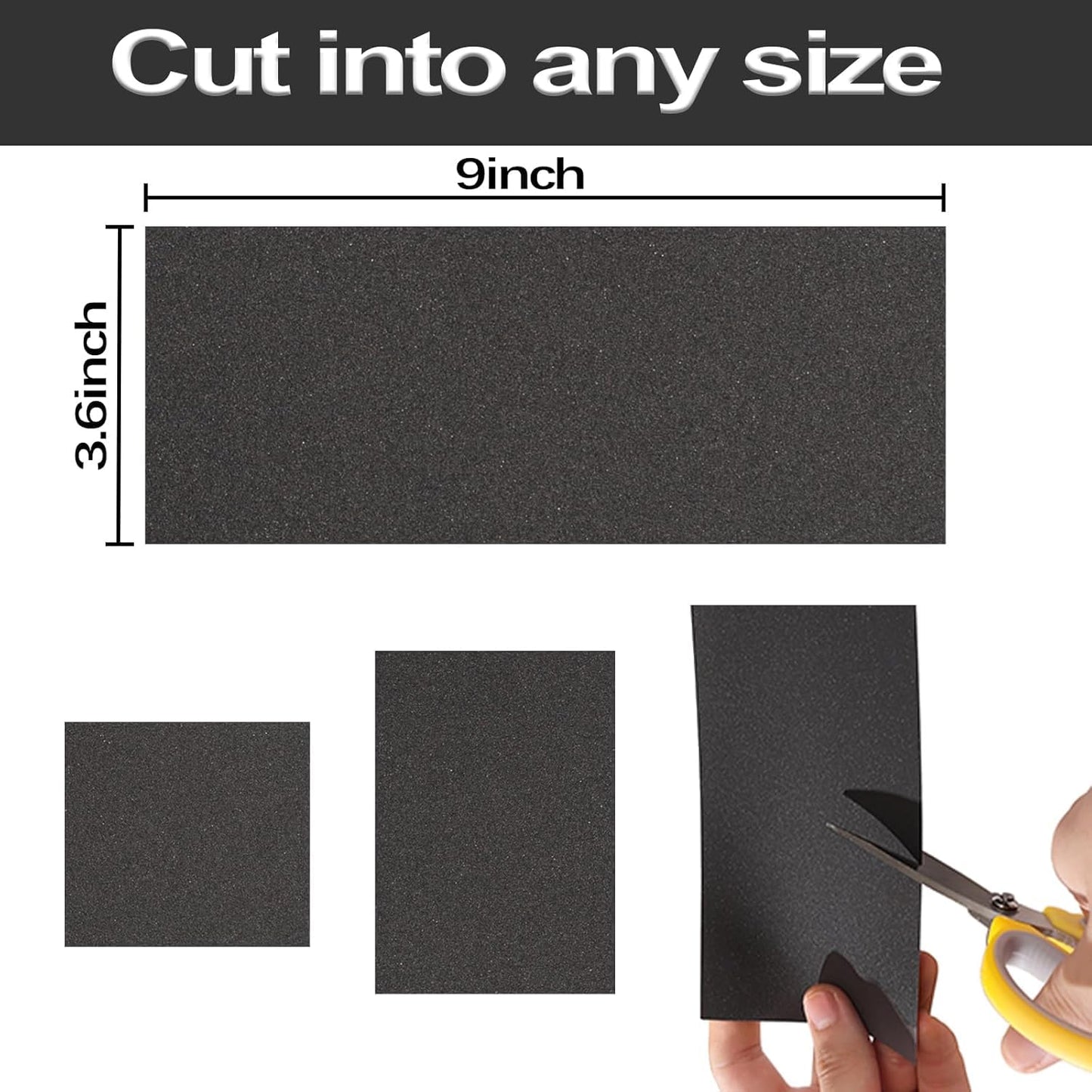 Sandpaper 36 Sheets 280/320/400/600/800/1000/1500/2000/3000 grit Assorted Wet Sanding Paper Automotive Sandpaper Assortment, for Car Wood Metal Furniture 9x3.6 Inch