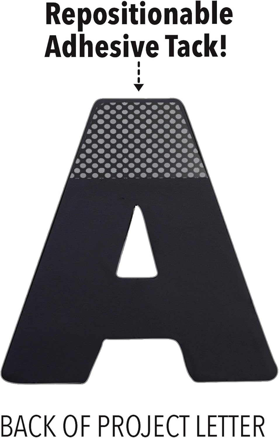ArtSkills Poster Letters 2.5” Paper Letters for Poster Board Projects, Classroom Bulletin Boards, Sign Making Supplies, Black & White, 335 Pieces