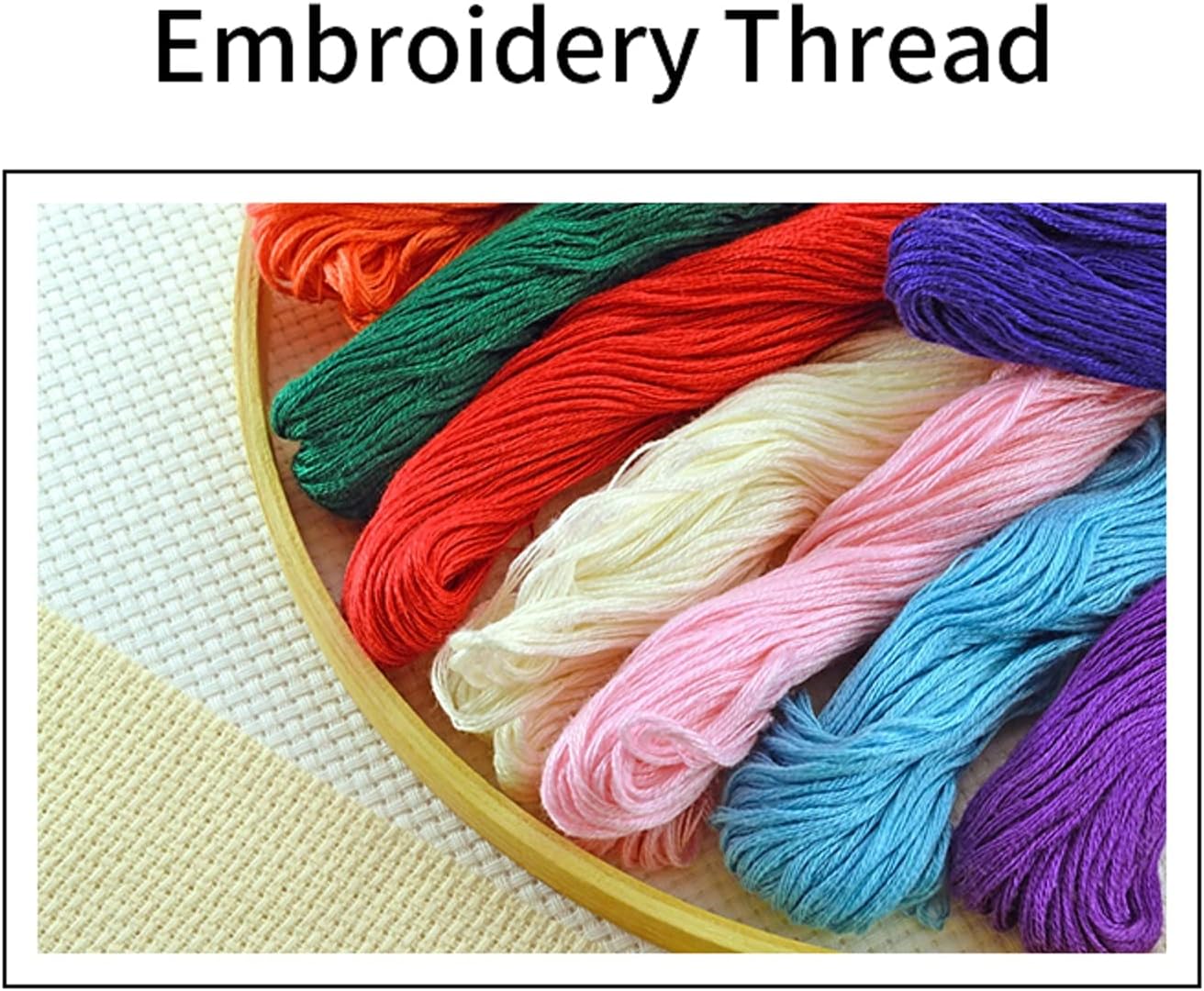 Joyhoor Cross Stitch Kits for Beginners Stamped Cross-Stitch Supplies Needlework preprint Embroidery Kits for Adults DIY Needlepoint Kits Embroidery Patterns 11CT-Rainbow Castle 18x18 inchs