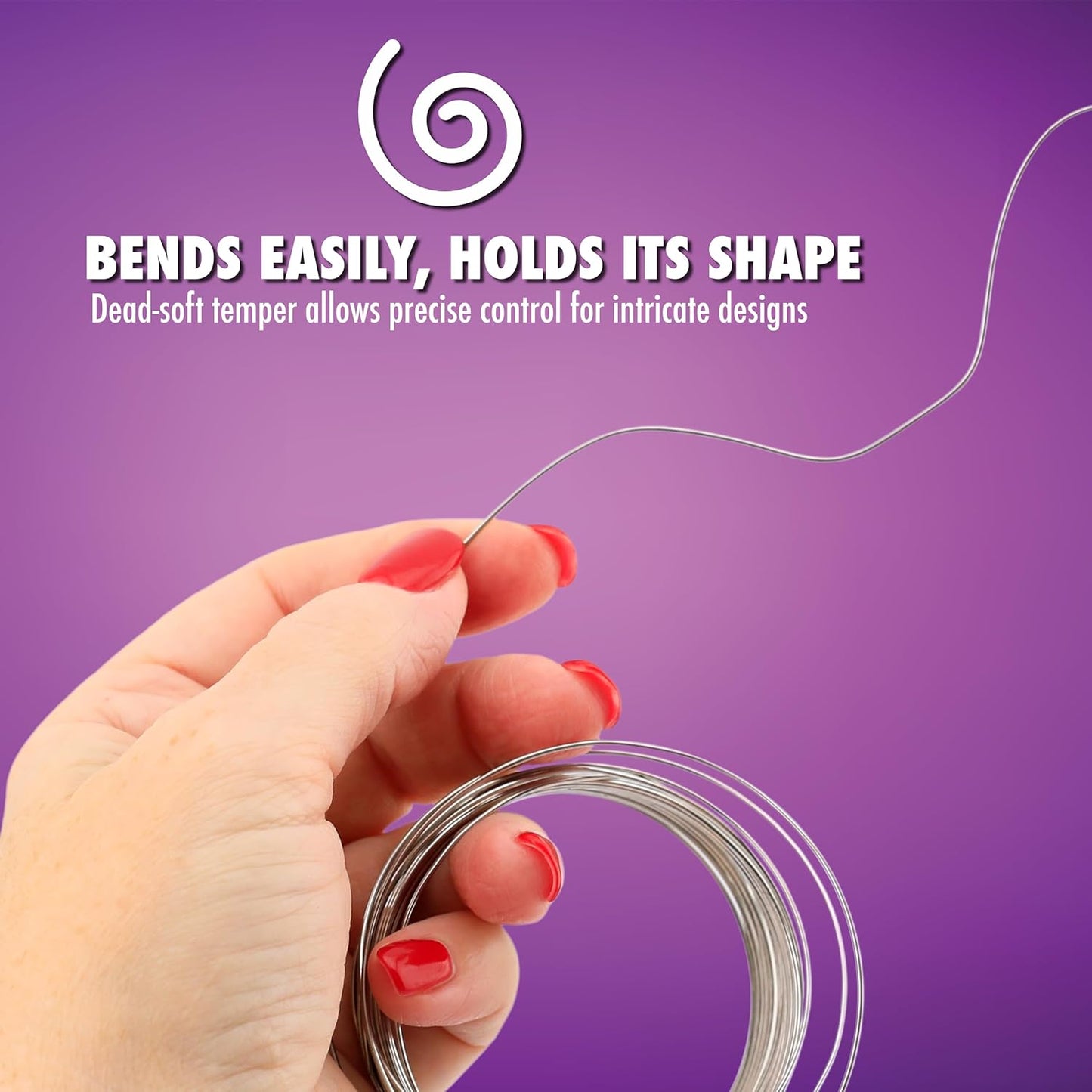 Artistic Wire, 24 Gauge / .51 mm Stainless Steel Craft Wire, Round Twist, 10 yd / 9.14 m