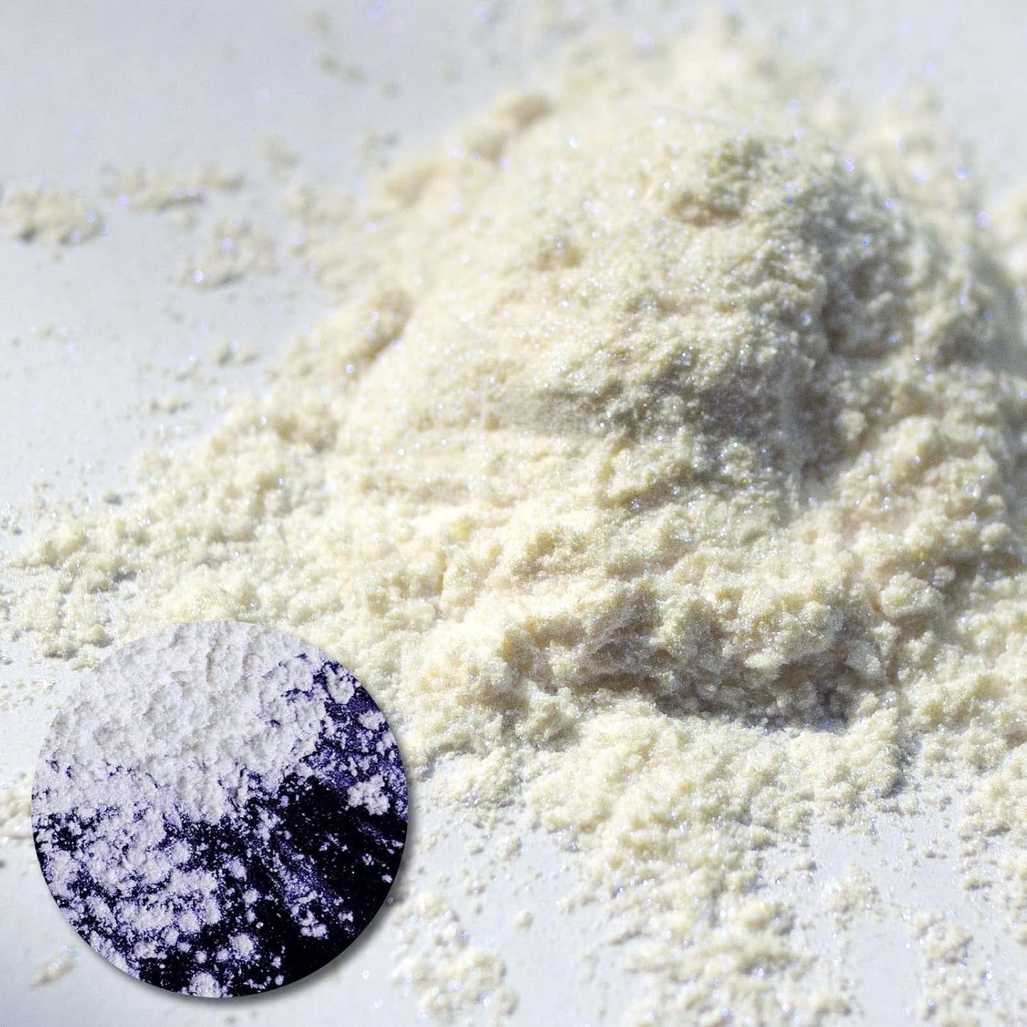 Ceya Interference Mica Powder, 1.8oz/ 50g Ghost Blue Chrome Nail Powder, Cosmetic Grade Pearlescent Effect Color Shift Pigment for Epoxy Resin, Makeup, Nail Polish, Soap Dye, Candle Making,Slime,Paint