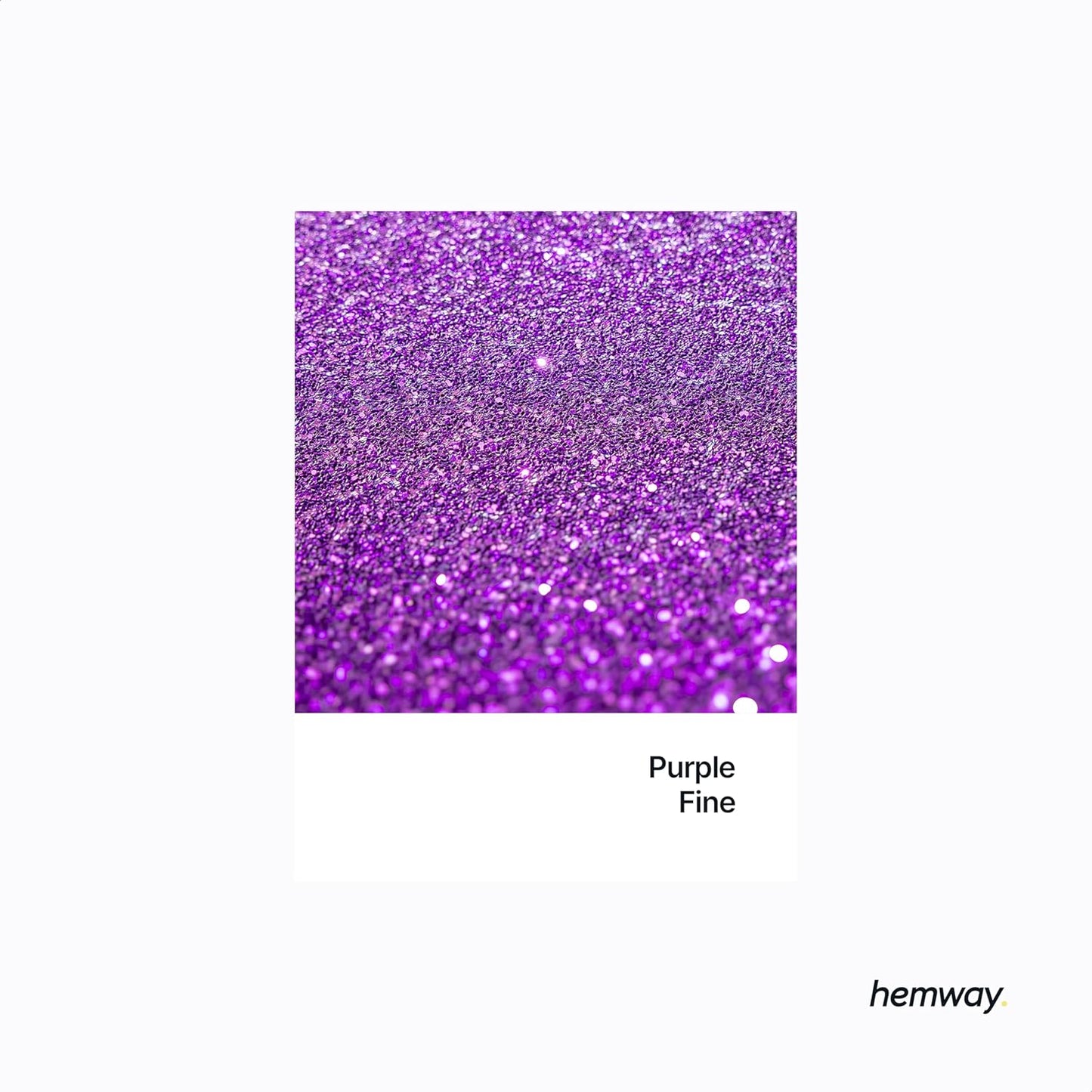 Hemway Polyurethane & Epoxy Resin Glitter 100g / 3.5oz Metallic Crystal Flake Additive for Flooring Jewelry Tumblers Glass Pigment - Fine (1/64" 0.015" 0.4mm) - Purple
