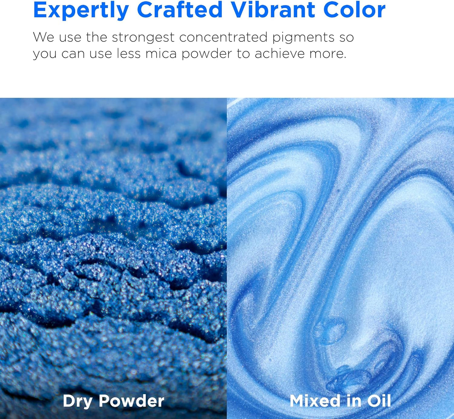 Rolio Premium Mica Powder - Voronet Blue (50G / 1.76oz) - 1 Jar of Blue Pigment Powder for Epoxy Resin, Dye, Soap Making, Nail Polish, Paint, Candle Making, Bath Bombs, Slime