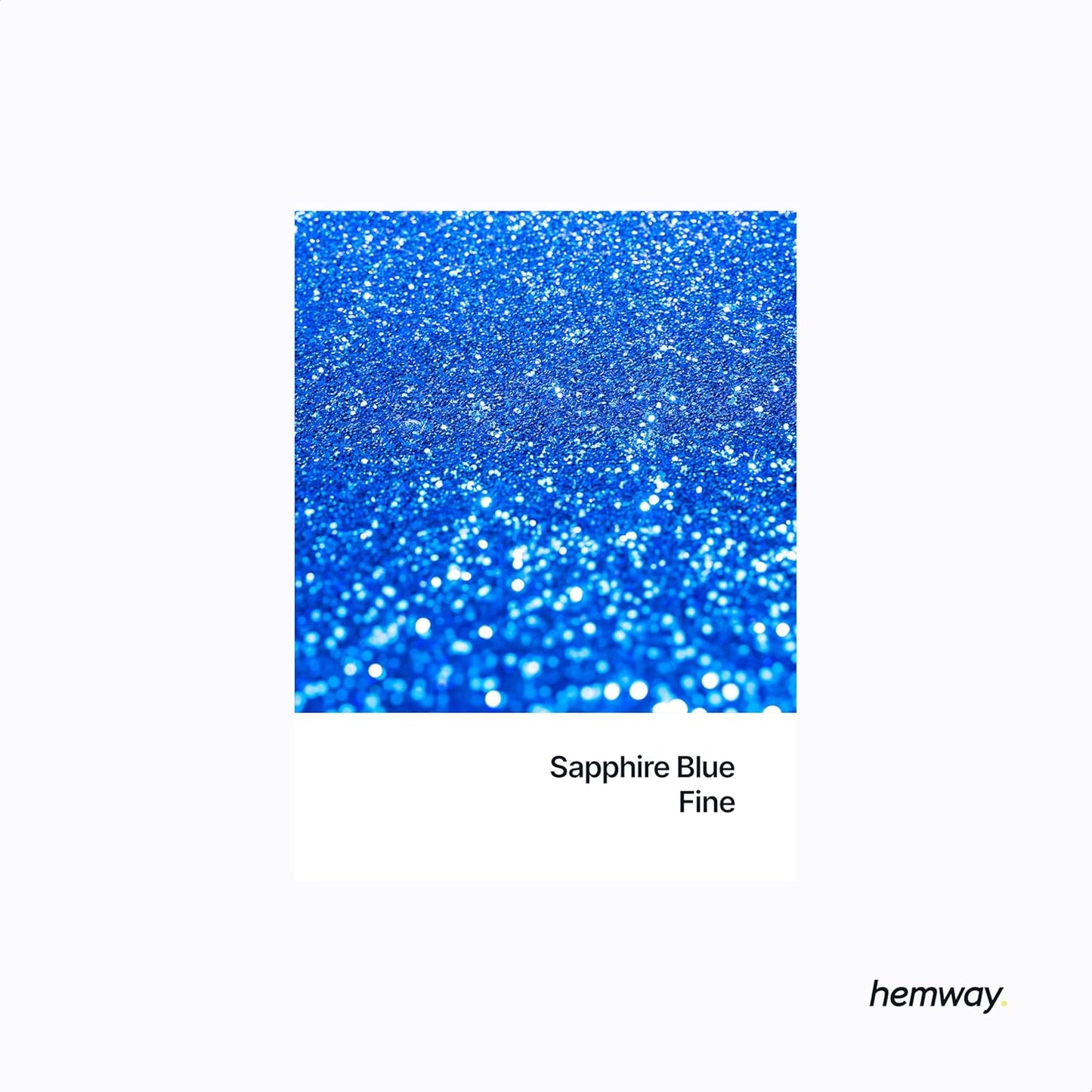 Hemway Polyurethane & Epoxy Resin Glitter 100g / 3.5oz Metallic Crystal Flake Additive for Flooring Jewelry Tumblers Glass Pigment - Fine (1/64" 0.015" 0.4mm) - Sapphire Blue