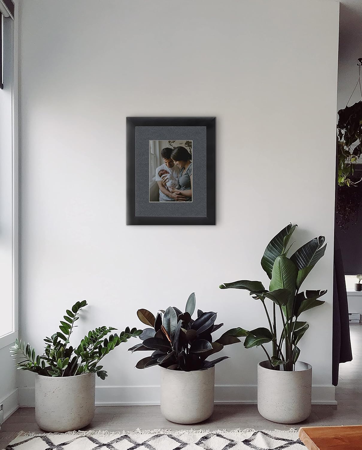 Craig Frames B573 Pre-cut Mat Board for 20x26 Print, 24x30, Graphite Black
