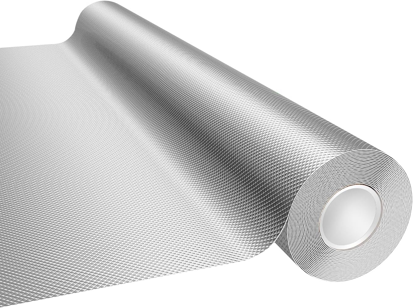Mylar Film Roll 4FT x 15FT,6 Mil Silver Diamond Film Foil Roll,Heavy-Duty Reflective Film for Grow Room,greenhouses,Grow Tent Systems