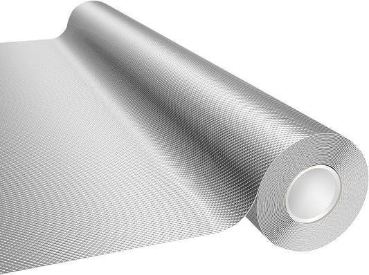 Mylar Film Roll 4FT x 15FT,6 Mil Silver Diamond Film Foil Roll,Heavy-Duty Reflective Film for Grow Room,greenhouses,Grow Tent Systems