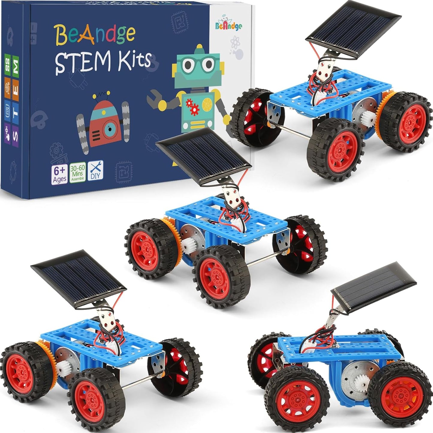 Bulk STEM Solar Robot Kits, STEM Building Toys for 6 7 8 10 12 13 Year Old Boys Girls Crafts, Robotics Science Kits for Kids 8-12 8-10 6-8, Classroom School Gifts Engineering Coding Motor Car Projects