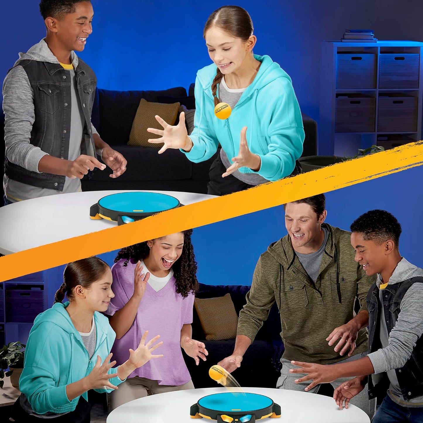 Rebounce Game | Indoor and Outdoor Electronic Action Game for Kids, Teens, and Adults | Ages 8+ | 2 to 6 Players | 10 Mins. | Family Travel Games