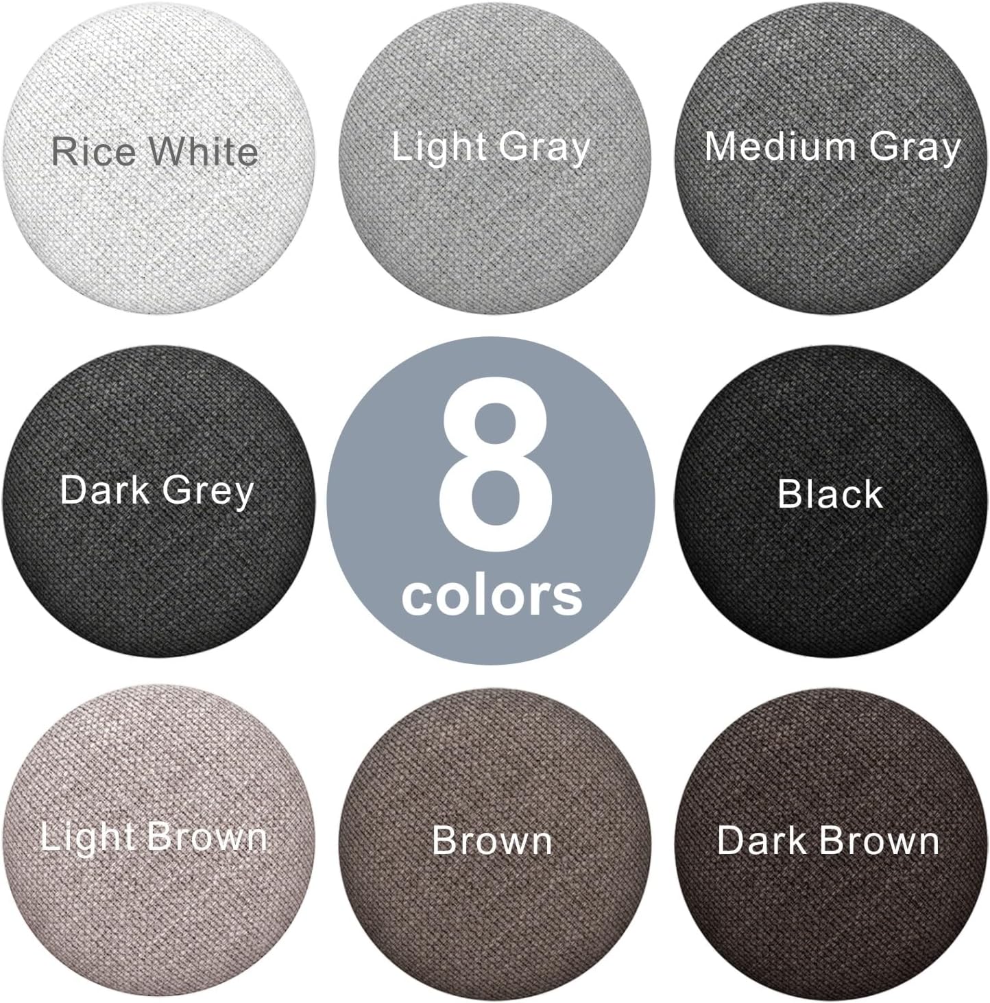 Linen Fabric-Covered Twist Pins - 8 Colors Upholstery Pins & Bed Skirt Pins -Used to Secure Sofa Cushion, Armrest Covers, Furniture & Bed Skir(12, Dark Brown)