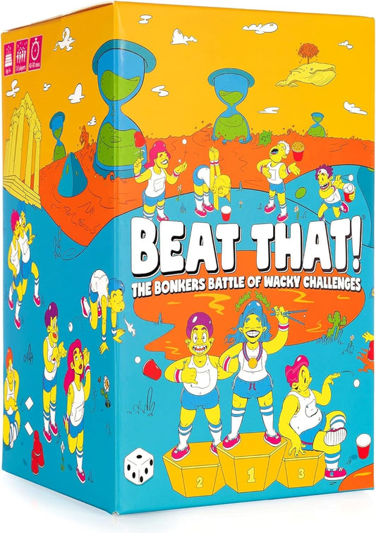Gutter Games Beat That! - The Bonkers Battle of Wacky Challenges [Family Party Game for Kids & Adults]