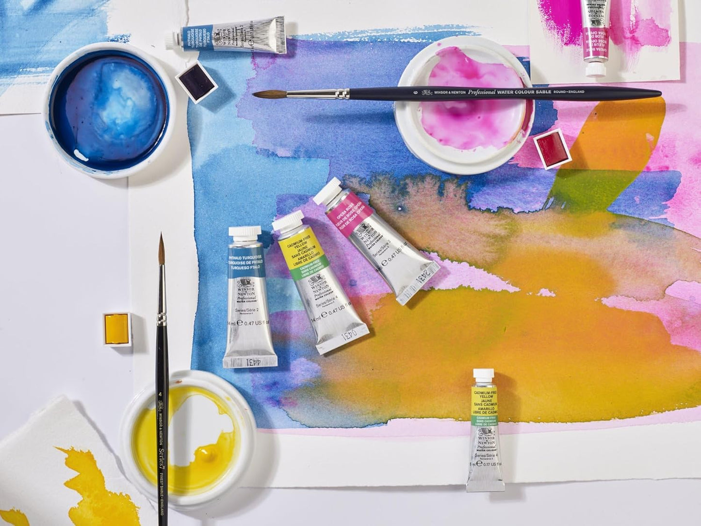 Winsor & Newton Professional Water Colour Paint, Half Pan, Cadmium-Free Yellow Pale