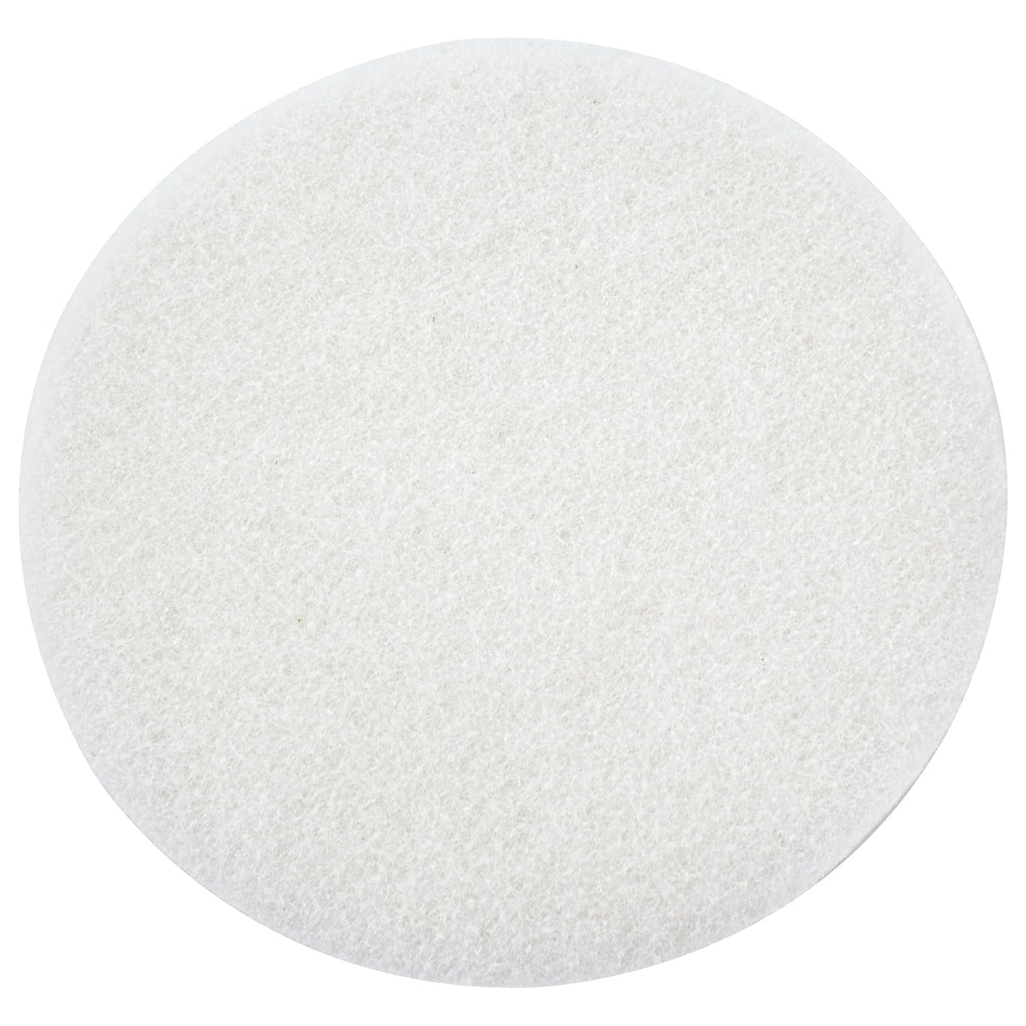 White Buffing and Polishing Pad with Hook and Loop Back | Apply Hard Wax Oils and Stain (20, 6 inch)