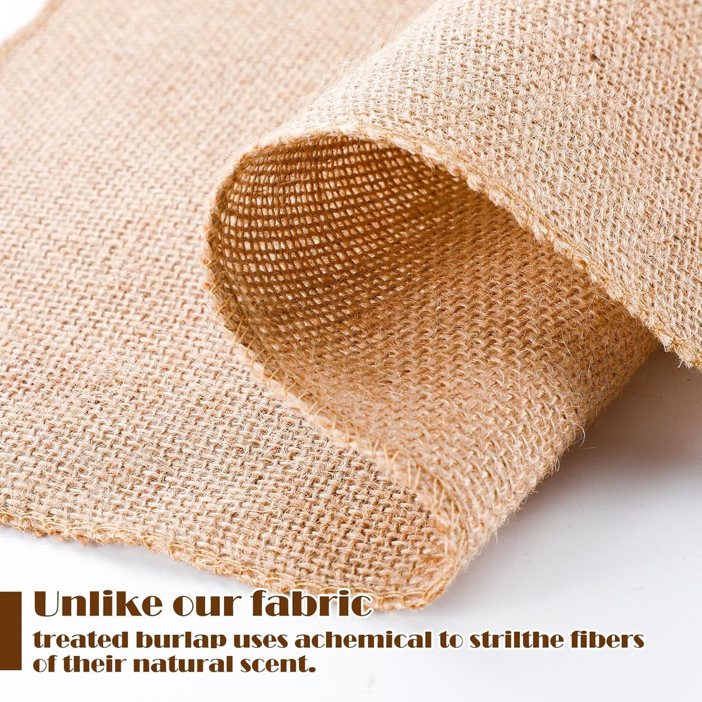 Preboun 5 Pcs Burlap Squares Multipurpose Natural Burlap Placemats Bulk for Farmhouse Home Party Wedding Table Cover Centerpieces Craft Supplies(20 Inch)