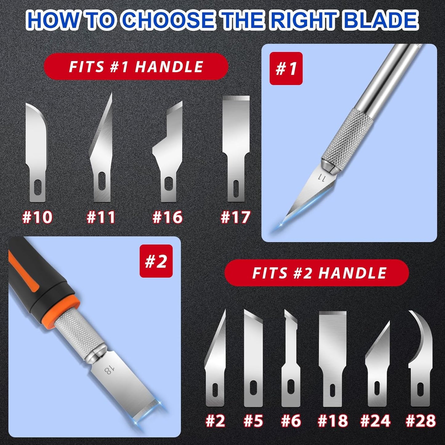 DIYSELF 150 PCS Exacto Knife Blades 11, Sharp Hobby Knife Blades, High Carbon Steel Craft Knife Blade, #11 Replacement Exacto Blade for Art, Scrapbooking, Stencil, Paper Cutting