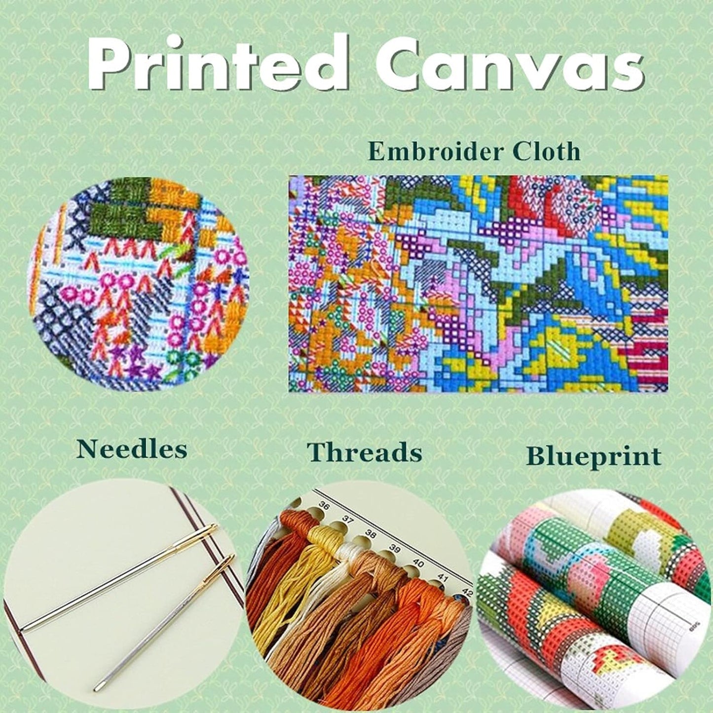 Joyhoor Cross Stitch Kits for Beginners Stamped Cross-Stitch Supplies Needlework preprint Embroidery Kits for Adults DIY Needlepoint Kits Embroidery Patterns 11CT-Late Autumn Elk 16x20 inchs
