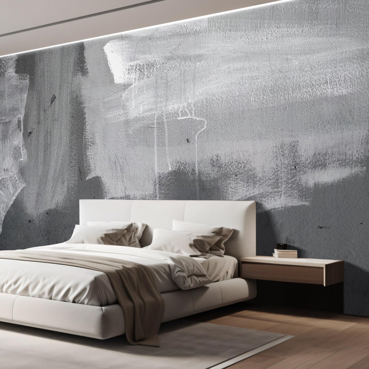 wall26 - Grunge Concrete Wall - Removable Wall Mural | Self-Adhesive Large Wallpaper - 100x144 inches