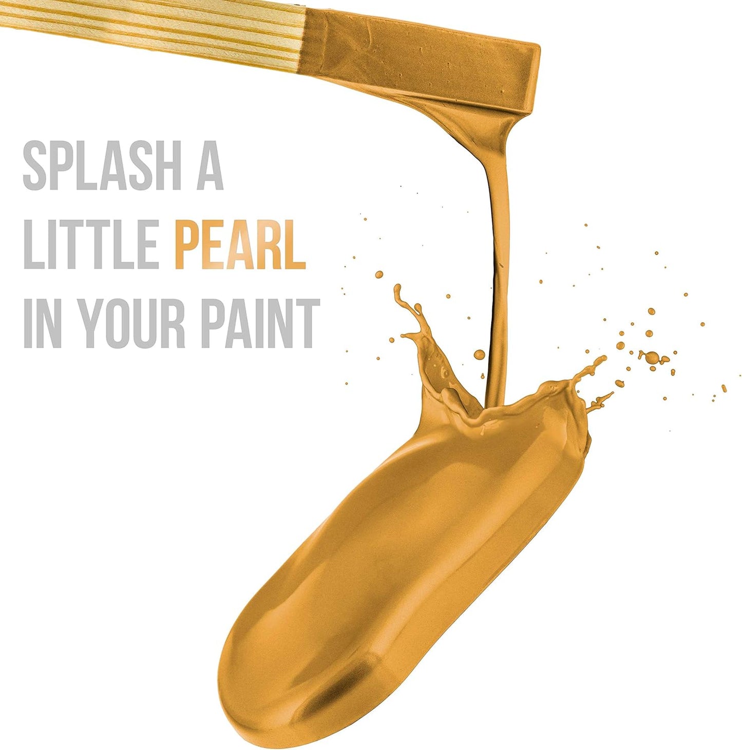 U.S. Art Supply Jewelescent Mica Pearl Pigment Powder, Interference Gold 3.5 oz (100g) Pouch - Cosmetic Grade, Epoxy Resin Color Pigment, Mica Powder for Resin, Soap, Slime, Candle Dye, Art, Crafts