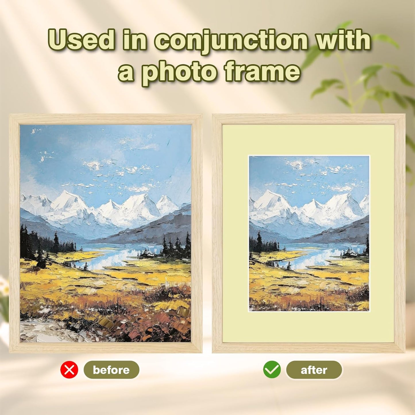 Egofine 14 Packs Picture Frame Mats, 5x7 Picture Mats for 4x6 Photos, Acid-Free Mixed Colors Pre-Cut Photo Board for Photos, Prints, Artworks
