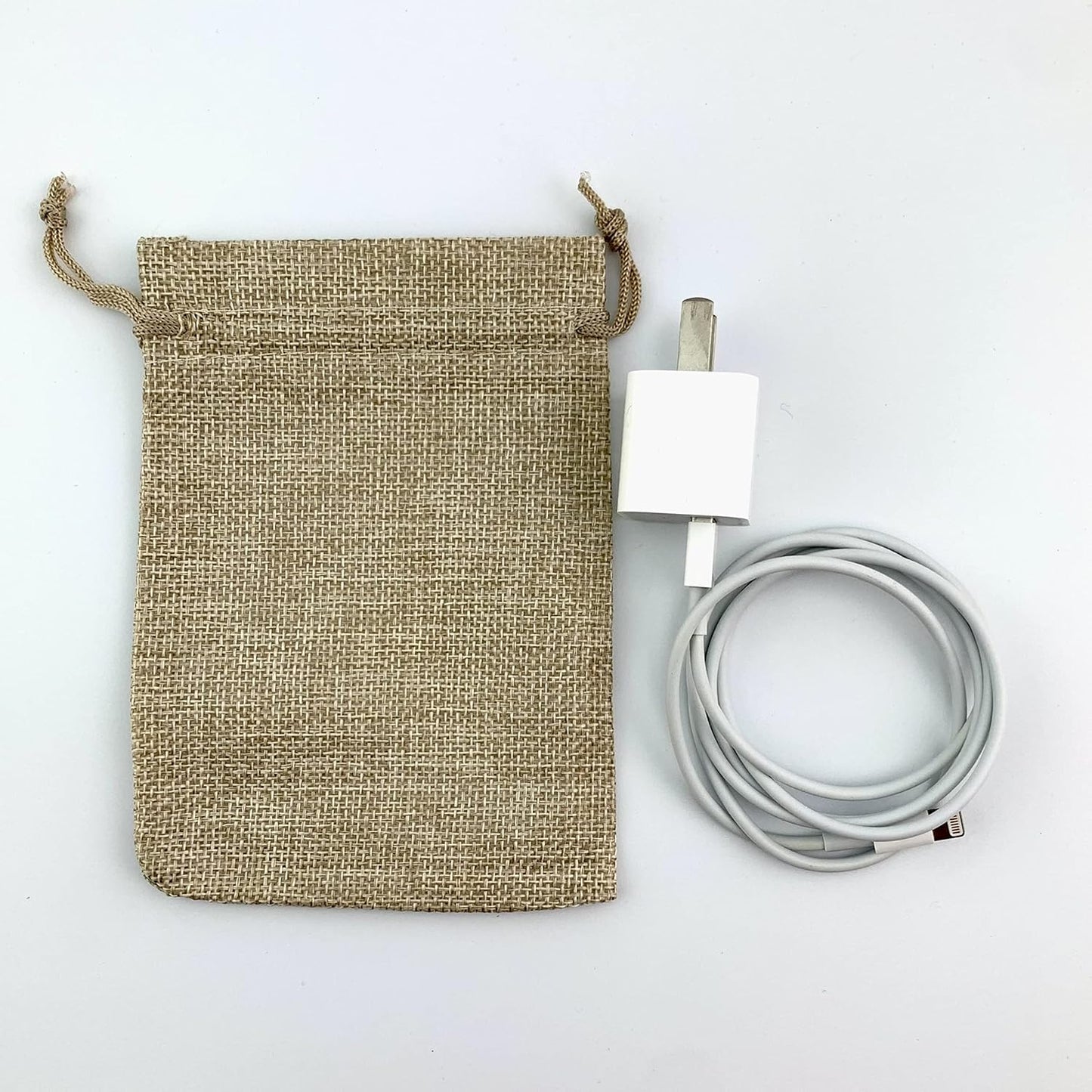 Palmhomee Pack of 25 Burlap Gift Bags with Drawstring Linen Jewelry Pouches Wedding Hessian Jute Bags for Birthday Jewelry and Treat Pouches Party Wedding Favors Gift Art and DIY Craft   (4x5.6 Inch, Lavender)