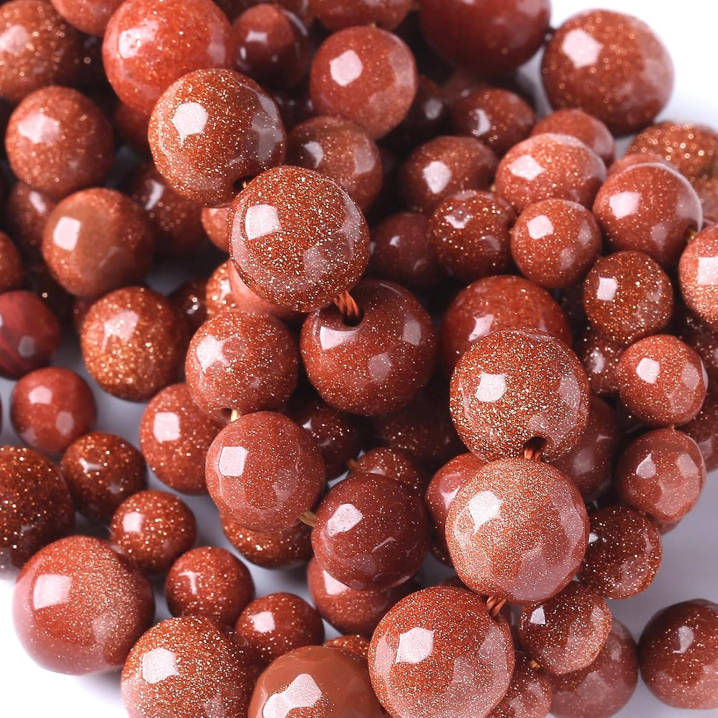 36pcs 10mm Natural Gold Sandstone Beads Faceted Stone Energy Healing Beads for Jewelry MakingDIY Bracelet Necklace Accessories 15" (10mm, Faceted Gold Sandstone)